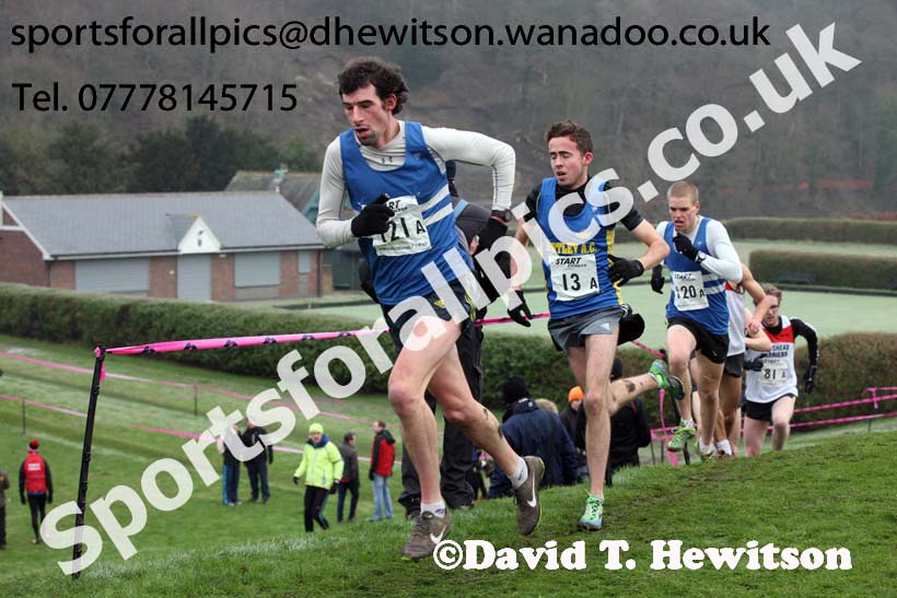 Senior men, Durham Cathedral Cross Country Relays. Photo: David T. Hewitson/Sports for All Pics